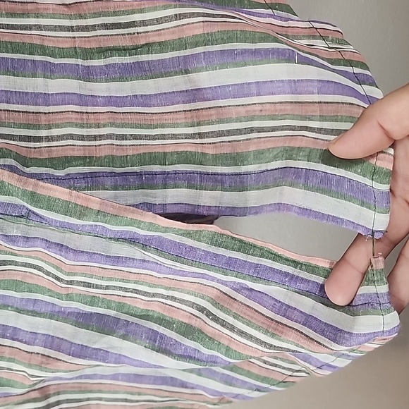 Steezyer plaid button down short sleeved top New - Picture 9 of 11